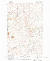 Lodge Pole NW Montana Historical topographic map, 1:24000 scale, 7.5 X 7.5 Minute, Year 1971