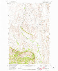 Lodge Pole Montana Historical topographic map, 1:24000 scale, 7.5 X 7.5 Minute, Year 1971