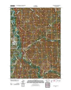 Lodge Grass Montana Historical topographic map, 1:24000 scale, 7.5 X 7.5 Minute, Year 2011