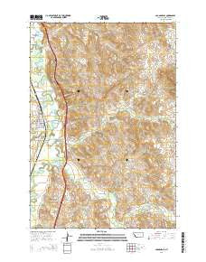 Lodge Grass Montana Current topographic map, 1:24000 scale, 7.5 X 7.5 Minute, Year 2014