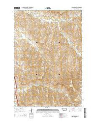 Lodge Grass NE Montana Current topographic map, 1:24000 scale, 7.5 X 7.5 Minute, Year 2014