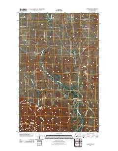 Lodge Pole Montana Historical topographic map, 1:24000 scale, 7.5 X 7.5 Minute, Year 2011