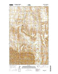 Lodge Pole Montana Current topographic map, 1:24000 scale, 7.5 X 7.5 Minute, Year 2014