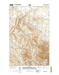 Lodge Pole NE Montana Current topographic map, 1:24000 scale, 7.5 X 7.5 Minute, Year 2014