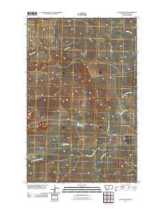 Lodge Pole NW Montana Historical topographic map, 1:24000 scale, 7.5 X 7.5 Minute, Year 2011