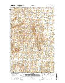 Lodge Pole NW Montana Current topographic map, 1:24000 scale, 7.5 X 7.5 Minute, Year 2014
