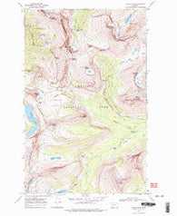 Logan Pass Montana Historical topographic map, 1:24000 scale, 7.5 X 7.5 Minute, Year 1968
