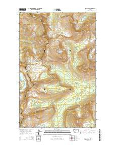 Logan Pass Montana Current topographic map, 1:24000 scale, 7.5 X 7.5 Minute, Year 2014