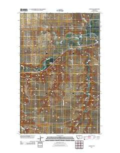 Lohman Montana Historical topographic map, 1:24000 scale, 7.5 X 7.5 Minute, Year 2011