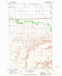 Lohman SE Montana Historical topographic map, 1:24000 scale, 7.5 X 7.5 Minute, Year 1964