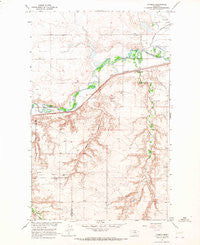 Lohman Montana Historical topographic map, 1:24000 scale, 7.5 X 7.5 Minute, Year 1964