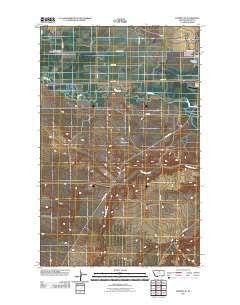 Lohman SE Montana Historical topographic map, 1:24000 scale, 7.5 X 7.5 Minute, Year 2011