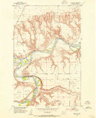 Loma East Montana Historical topographic map, 1:24000 scale, 7.5 X 7.5 Minute, Year 1953