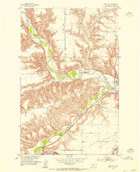Loma West Montana Historical topographic map, 1:24000 scale, 7.5 X 7.5 Minute, Year 1953