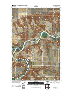 Loma East Montana Historical topographic map, 1:24000 scale, 7.5 X 7.5 Minute, Year 2011
