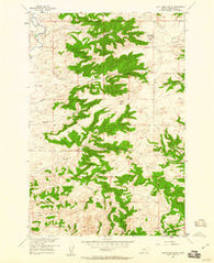 Lone Indian Butte Montana Historical topographic map, 1:24000 scale, 7.5 X 7.5 Minute, Year 1957