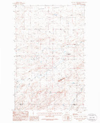 Lone Man Coulee West Montana Historical topographic map, 1:24000 scale, 7.5 X 7.5 Minute, Year 1985