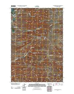 Lone Indian Butte Montana Historical topographic map, 1:24000 scale, 7.5 X 7.5 Minute, Year 2011