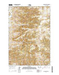 Lone Indian Butte Montana Current topographic map, 1:24000 scale, 7.5 X 7.5 Minute, Year 2014
