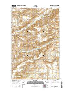 Lone Man Coulee East Montana Current topographic map, 1:24000 scale, 7.5 X 7.5 Minute, Year 2014