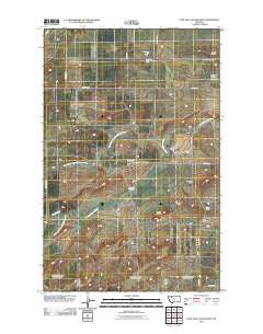 Lone Man Coulee West Montana Historical topographic map, 1:24000 scale, 7.5 X 7.5 Minute, Year 2011