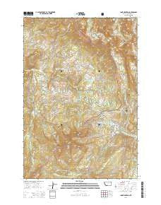 Lone Mountain Montana Current topographic map, 1:24000 scale, 7.5 X 7.5 Minute, Year 2014