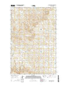 Lone Pine School Montana Current topographic map, 1:24000 scale, 7.5 X 7.5 Minute, Year 2014