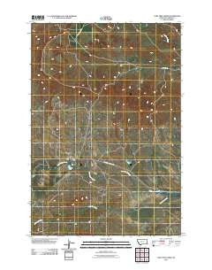 Lone Tree Creek Montana Historical topographic map, 1:24000 scale, 7.5 X 7.5 Minute, Year 2011