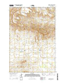 Lone Tree Creek Montana Current topographic map, 1:24000 scale, 7.5 X 7.5 Minute, Year 2014
