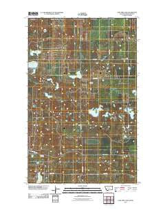 Lone Tree Lake Montana Historical topographic map, 1:24000 scale, 7.5 X 7.5 Minute, Year 2011