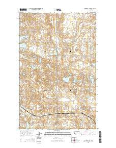 Lone Tree Lake Montana Current topographic map, 1:24000 scale, 7.5 X 7.5 Minute, Year 2014