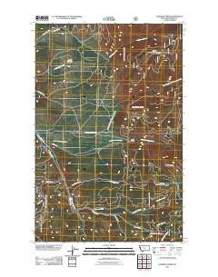 Loneman Creek Montana Historical topographic map, 1:24000 scale, 7.5 X 7.5 Minute, Year 2011