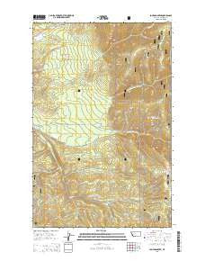 Loneman Creek Montana Current topographic map, 1:24000 scale, 7.5 X 7.5 Minute, Year 2014