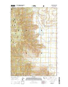 Lonepine Montana Current topographic map, 1:24000 scale, 7.5 X 7.5 Minute, Year 2014