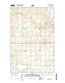 Lonesome Lake Montana Current topographic map, 1:24000 scale, 7.5 X 7.5 Minute, Year 2014