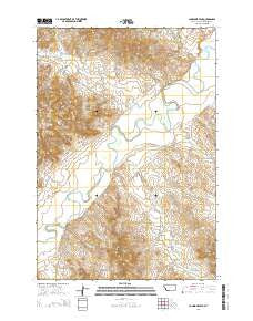 Lonesome Peak Montana Current topographic map, 1:24000 scale, 7.5 X 7.5 Minute, Year 2014