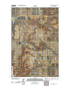Lonetree Coulee Montana Historical topographic map, 1:24000 scale, 7.5 X 7.5 Minute, Year 2011
