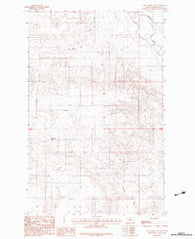 Long Creek East Montana Historical topographic map, 1:24000 scale, 7.5 X 7.5 Minute, Year 1983