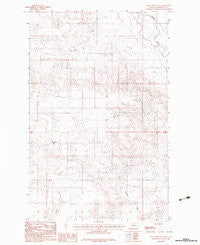Long Creek East Montana Historical topographic map, 1:24000 scale, 7.5 X 7.5 Minute, Year 1983