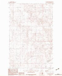 Long Creek West Montana Historical topographic map, 1:24000 scale, 7.5 X 7.5 Minute, Year 1983