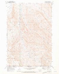 Long Draw Montana Historical topographic map, 1:24000 scale, 7.5 X 7.5 Minute, Year 1969