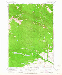 Long Peak Montana Historical topographic map, 1:24000 scale, 7.5 X 7.5 Minute, Year 1962