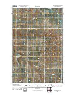 Long Creek East Montana Historical topographic map, 1:24000 scale, 7.5 X 7.5 Minute, Year 2011