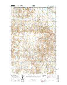 Long Creek East Montana Current topographic map, 1:24000 scale, 7.5 X 7.5 Minute, Year 2014