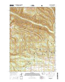 Long Peak Montana Current topographic map, 1:24000 scale, 7.5 X 7.5 Minute, Year 2014