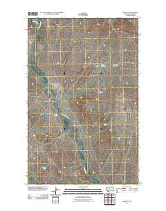 Lookout Montana Historical topographic map, 1:24000 scale, 7.5 X 7.5 Minute, Year 2011