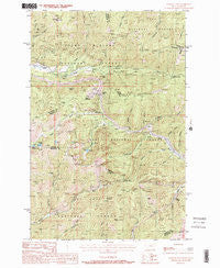 Lookout Pass Montana Historical topographic map, 1:24000 scale, 7.5 X 7.5 Minute, Year 1988