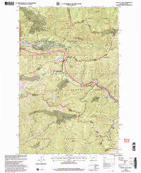 Lookout Pass Montana Historical topographic map, 1:24000 scale, 7.5 X 7.5 Minute, Year 1999