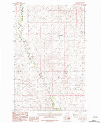 Lookout Montana Historical topographic map, 1:24000 scale, 7.5 X 7.5 Minute, Year 1983