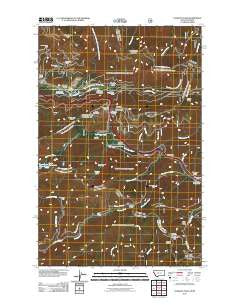 Lookout Pass Montana Historical topographic map, 1:24000 scale, 7.5 X 7.5 Minute, Year 2011